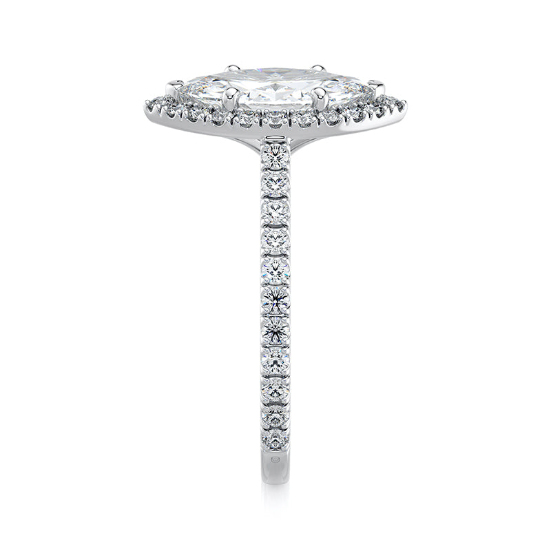 The Marquise Accent Halo