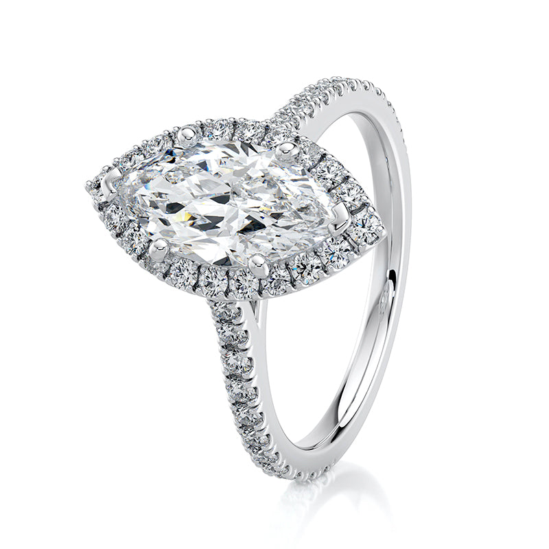 The Marquise Accent Halo
