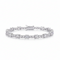 Diamond bracelet on a white background