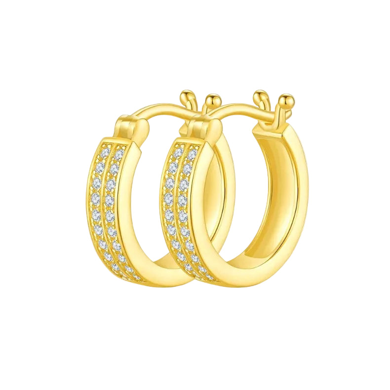 The Double Pavé Hoops