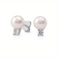 The Pearl & Diamond Studs