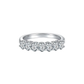 Silver ring with diamond accents on a white background BY MASTAANI DIAMONDS
