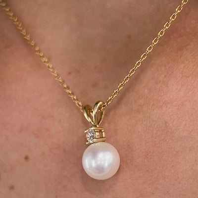 The Pearl & Diamond Pendant