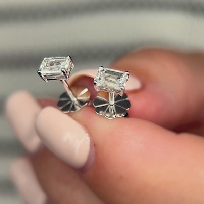 The Emerald Basket Studs