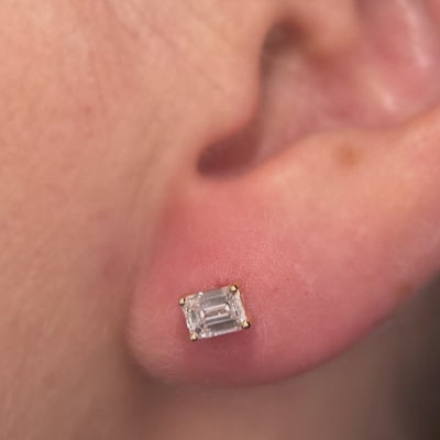 The Emerald Basket Studs